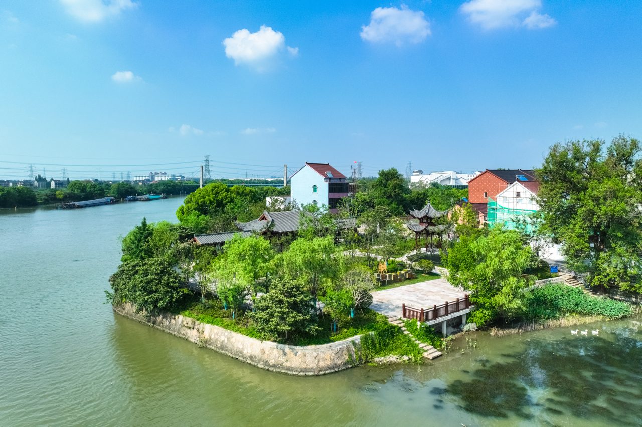 大运河国家文化公园临平段崇贤塘栖段风光